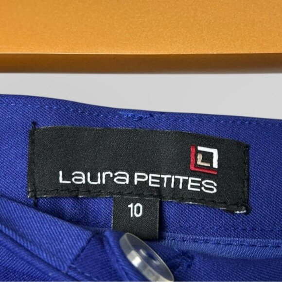 Laura Petites Cobalt Blue Trousers 10 - Picture 5 of 6